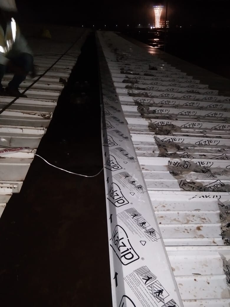 Industrial roofing project by Rishonn & Reyansh at